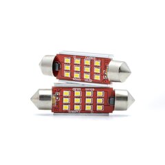 Лампа автомобильная светодиодная EinParts C5W Festoon 42mm 6000K CanBus 12/24V - 2 шт. цена и информация | Автомобильные лампочки | kaup24.ee