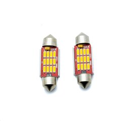 Лампа автомобильная светодиодная EinParts C5W Festoon 36mm 5000K CanBus 12/24V - 2 шт. цена и информация | Автомобильные лампочки | kaup24.ee