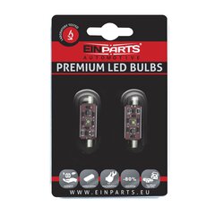 Auto LED Pirnid EinParts C10W Festoon 42mm 6000K CanBus 12V - 2 tk цена и информация | Автомобильные лампочки | kaup24.ee