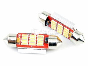 Лампа автомобильная светодиодная EinParts C5W Festoon 36mm 3000K CanBus 12V - 2 шт. цена и информация | Автомобильные лампочки | kaup24.ee