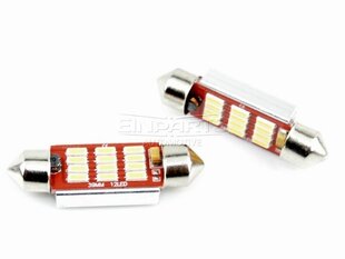 Лампа автомобильная светодиодная EinParts C10W Festoon 39mm 3000K CanBus 12V - 2 шт. цена и информация | Автомобильные лампочки | kaup24.ee