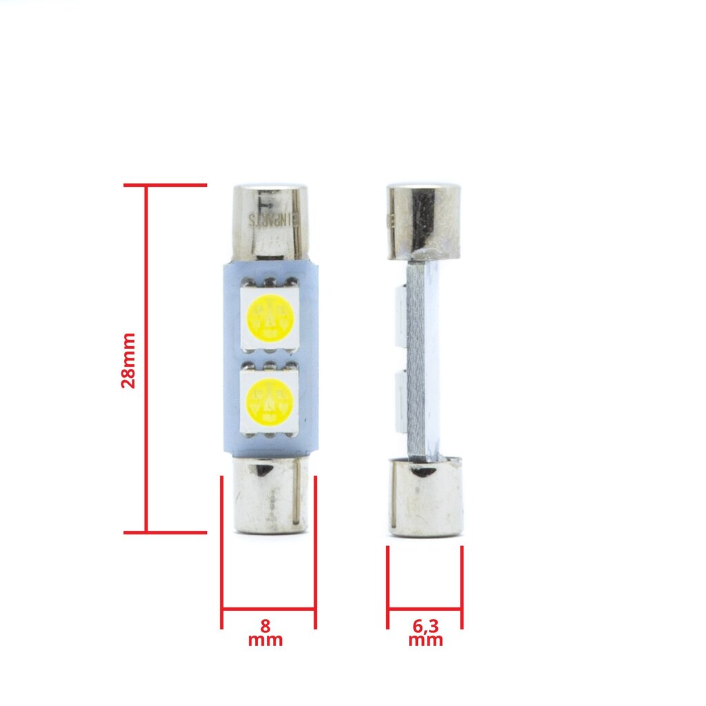 Auto LED Pirnid EinParts C3W Festoon 31mm 6000K CanBus 12V - 2 tk hind ja info | Autopirnid | kaup24.ee