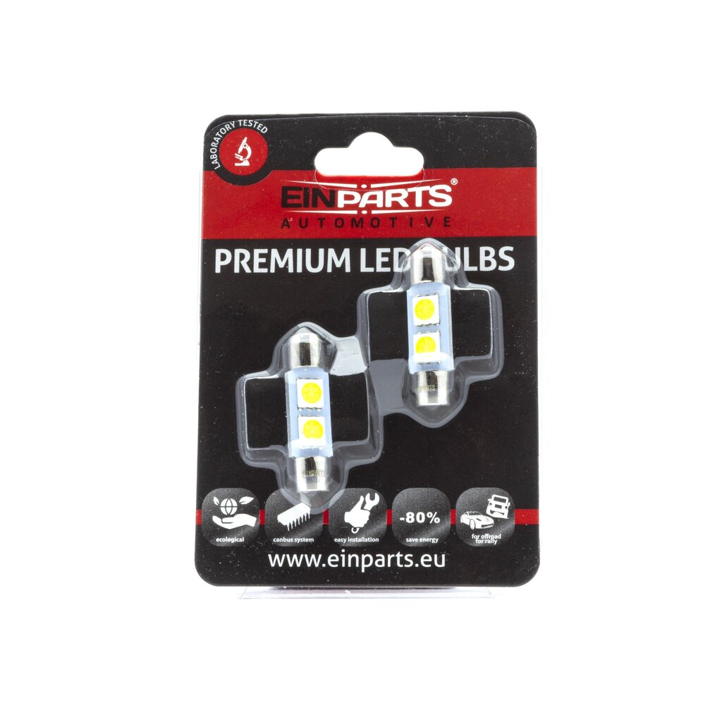 Auto LED Pirnid EinParts C3W Festoon 31mm 6000K CanBus 12V - 2 tk hind ja info | Autopirnid | kaup24.ee