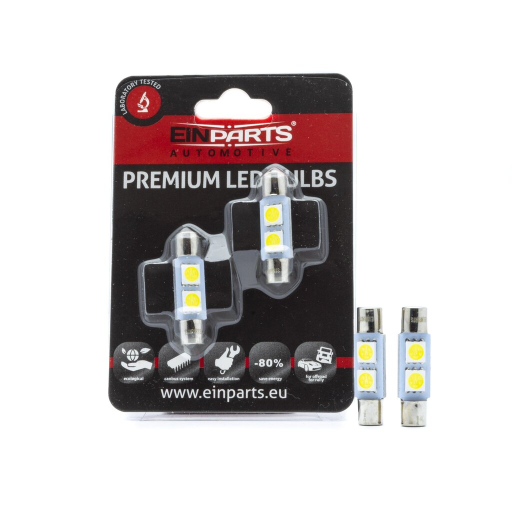 Auto LED Pirnid EinParts C3W Festoon 31mm 6000K CanBus 12V - 2 tk hind ja info | Autopirnid | kaup24.ee