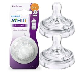 Lutt pudelile Avent Natural Quick 6m+, 2 tk hind ja info | Lutid | kaup24.ee