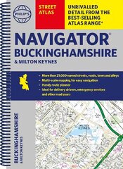 Navigator Street Atlas Buckinghamshire and Milton Keynes hind ja info | Reisiraamatud, reisijuhid | kaup24.ee