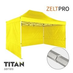 Pop-up telk Zeltpro Titan 3 x 4,5 m, kollane цена и информация | Палатки | kaup24.ee