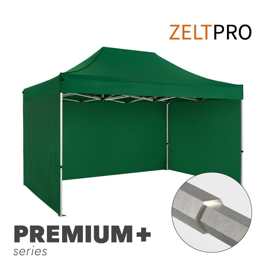 Pop-up telk Zeltpro Premium+, 3 x 4,5 m, roheline цена и информация | Telgid | kaup24.ee