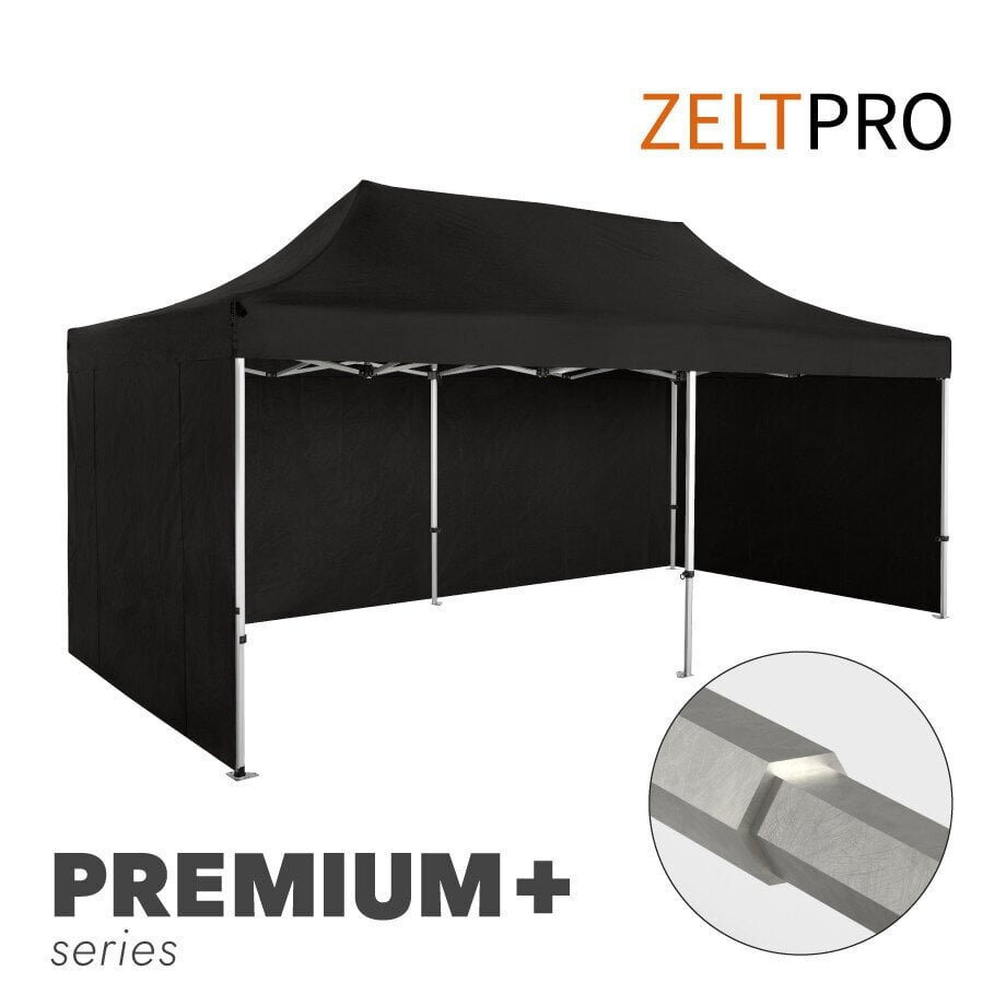 Pop-up telk Zeltpro Premium+, 3 x 6 m, must цена и информация | Telgid | kaup24.ee