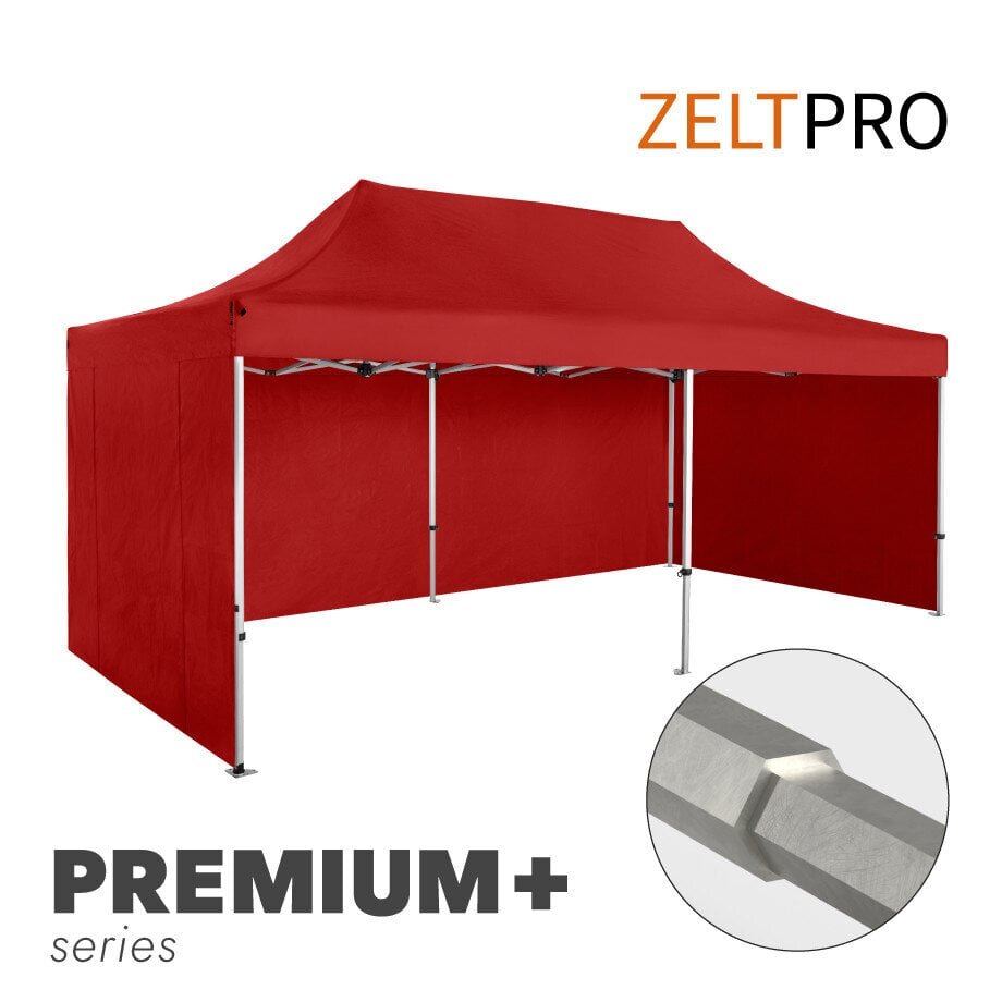 Pop-up telk Zeltpro Premium+, 4 x 6 m, punane hind ja info | Telgid | kaup24.ee