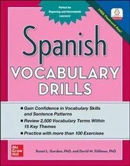 Spanish Vocabulary Drills цена и информация | Пособия по изучению иностранных языков | kaup24.ee
