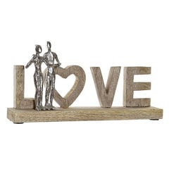 Dekoratiivkuju DKD Home Decor Love Hõbedane Alumiinium (40,5 x 7,5 x 20 cm) цена и информация | Детали интерьера | kaup24.ee