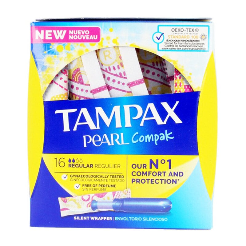 Tampoonid Pearl Tampax (16 tk) hind ja info | Tampoonid, hügieenisidemed, menstruaalanumad | kaup24.ee