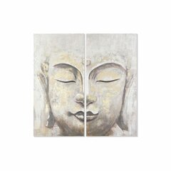 2 maali komplekt Dkd Home Decor Buddha Idamaine (120 x 3,7 x 120 cm) hind ja info | Seinapildid | kaup24.ee