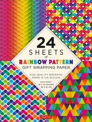 24 sheets of Rainbow Patterns Gift Wrapping Paper hind ja info | Tervislik eluviis ja toitumine | kaup24.ee