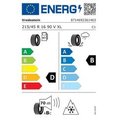 Vredestein Wintrac 215/45VR16 hind ja info | Talverehvid | kaup24.ee