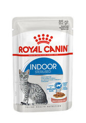 Royal Canin indoor sterilized morsels in gravy steriliseeritud kassidele, 85 g hind ja info | Konservid kassidele | kaup24.ee