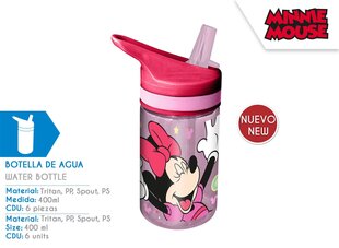 Minnie Mouse joogipudel 400 ml hind ja info | Joogipudelid | kaup24.ee