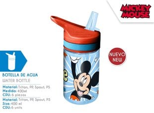 Miki-Hiir tritaanpudel 400 ml цена и информация | Mickey Mouse Спорт, досуг, туризм | kaup24.ee