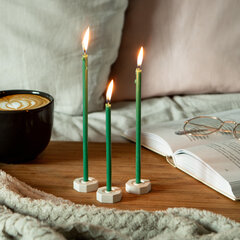 Mesilasvahast küünlad BlueBee Candles 40 tk + 2 alust küünalde jaoks цена и информация | Свечи, подсвечники | kaup24.ee