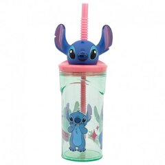 Stitch joogipudel kõrrega 360 ml цена и информация | Фляги для воды | kaup24.ee