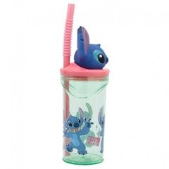 Stitch joogipudel kõrrega 360 ml цена и информация | Фляги для воды | kaup24.ee