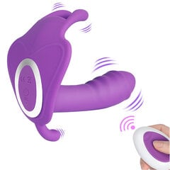 Vibraator puldiga Dildo Butterfly hind ja info | Vibraatorid | kaup24.ee