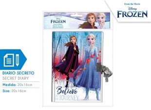 Frozen II tabalukuga päevik hind ja info | Vihikud, märkmikud ja paberikaubad | kaup24.ee