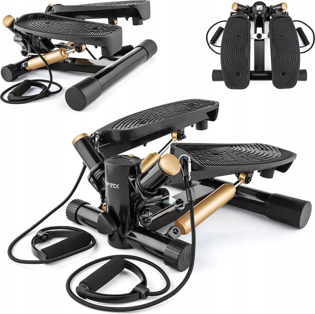 Stepper Gymtek Gy-1199024982, must, 130 kg цена и информация | Stepperid | kaup24.ee