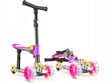 Balance kokkupandav roller 2in1 Stars S-66475, LED, roosa hind ja info | Tõukerattad | kaup24.ee