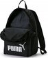 Seljakott Puma Phase 75487 01, 22 l, must цена и информация | Spordikotid, seljakotid | kaup24.ee