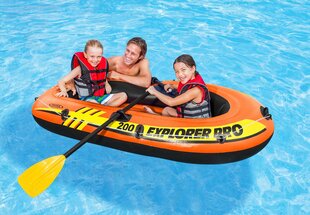 Täispuhutav kahepaat Intex Explorer Pro 200 58357NP, 196 cm, oranž цена и информация | Лодки и байдарки | kaup24.ee