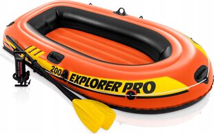 Täispuhutav kahepaat Intex Explorer Pro 200 58357NP, 196 cm, oranž цена и информация | Лодки и байдарки | kaup24.ee