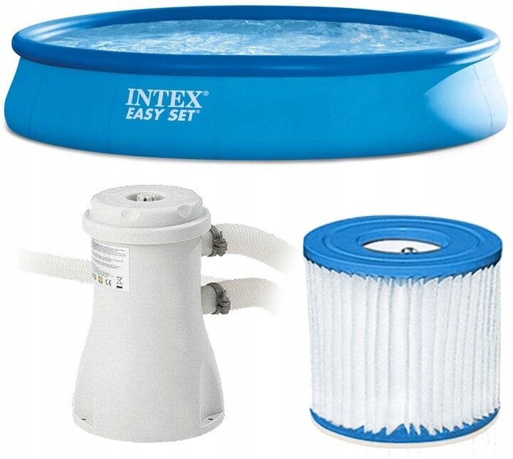 Ümmargune bassein Intex Easy Set 28142NP, 396x84cm, filtriga hind ja info | Basseinid | kaup24.ee