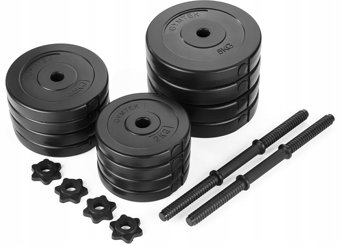 Reguleeritavate raskuste komplekt Gymtek G-66481, 2x20kg, must hind ja info | Hantlid, kangid, raskused | kaup24.ee