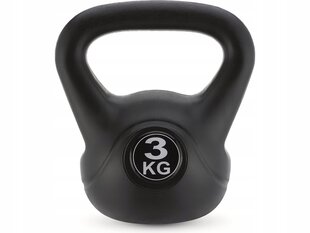 Sportkaal Gymtek G-66555, 3 kg, must цена и информация | Гантели, гири, штанги | kaup24.ee