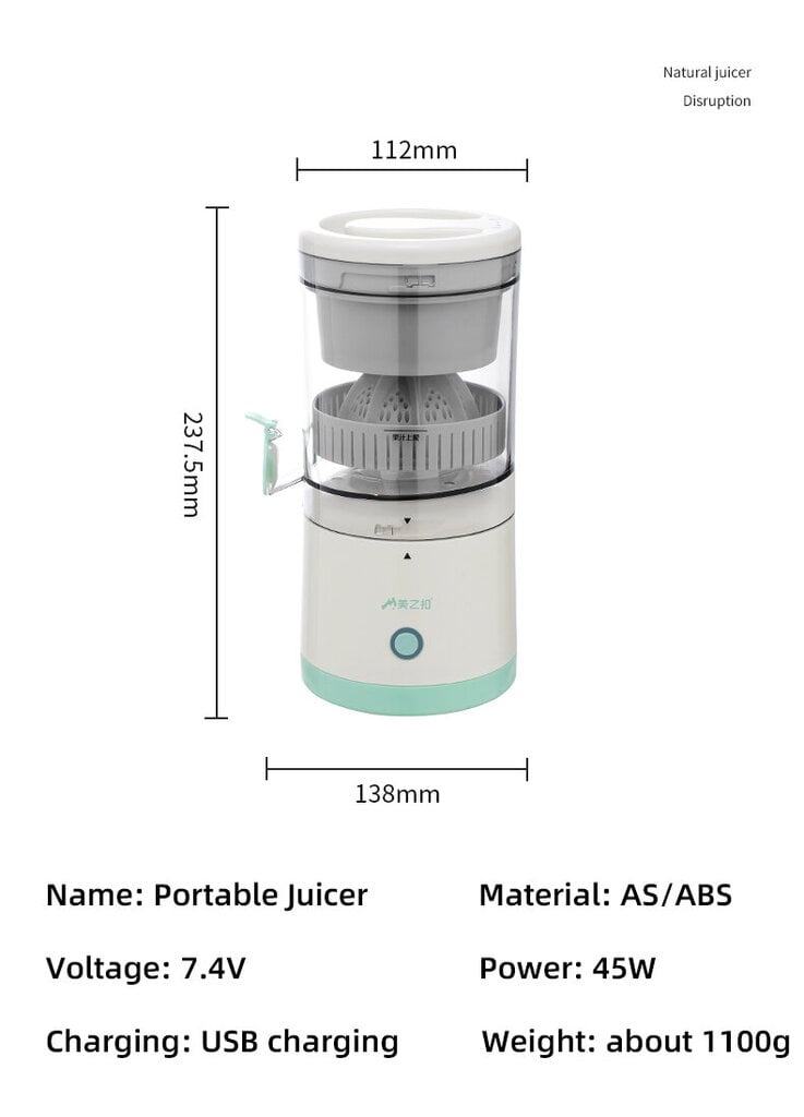 Kaasaskantav mahlapress Citrus Juicer цена и информация | Mahlapressid | kaup24.ee