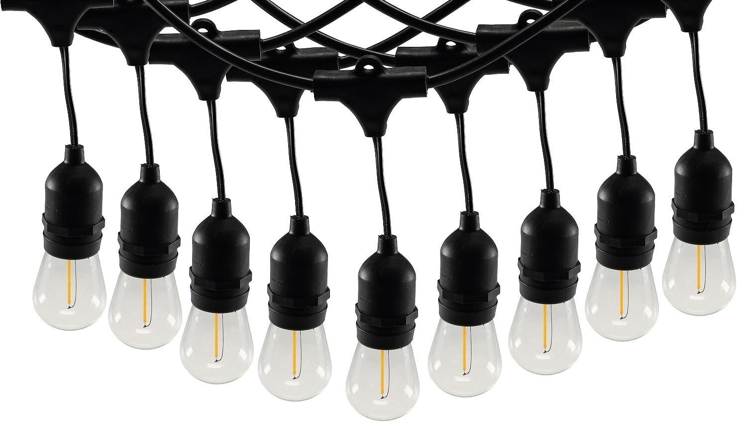 LED lambiketi komplekt rippuvate pesadega ja päikesepaneeliga + 1 Tasuta lisa pirn hind ja info | Aia- ja õuevalgustid | kaup24.ee