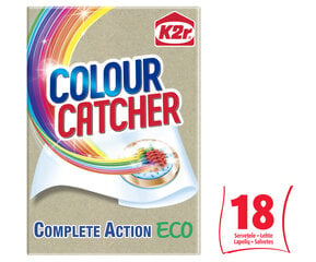 K2R Colour Catcher Eco värvipüüdjalehed 18tk, 6 pakendit hind ja info | Pesuvahendid | kaup24.ee