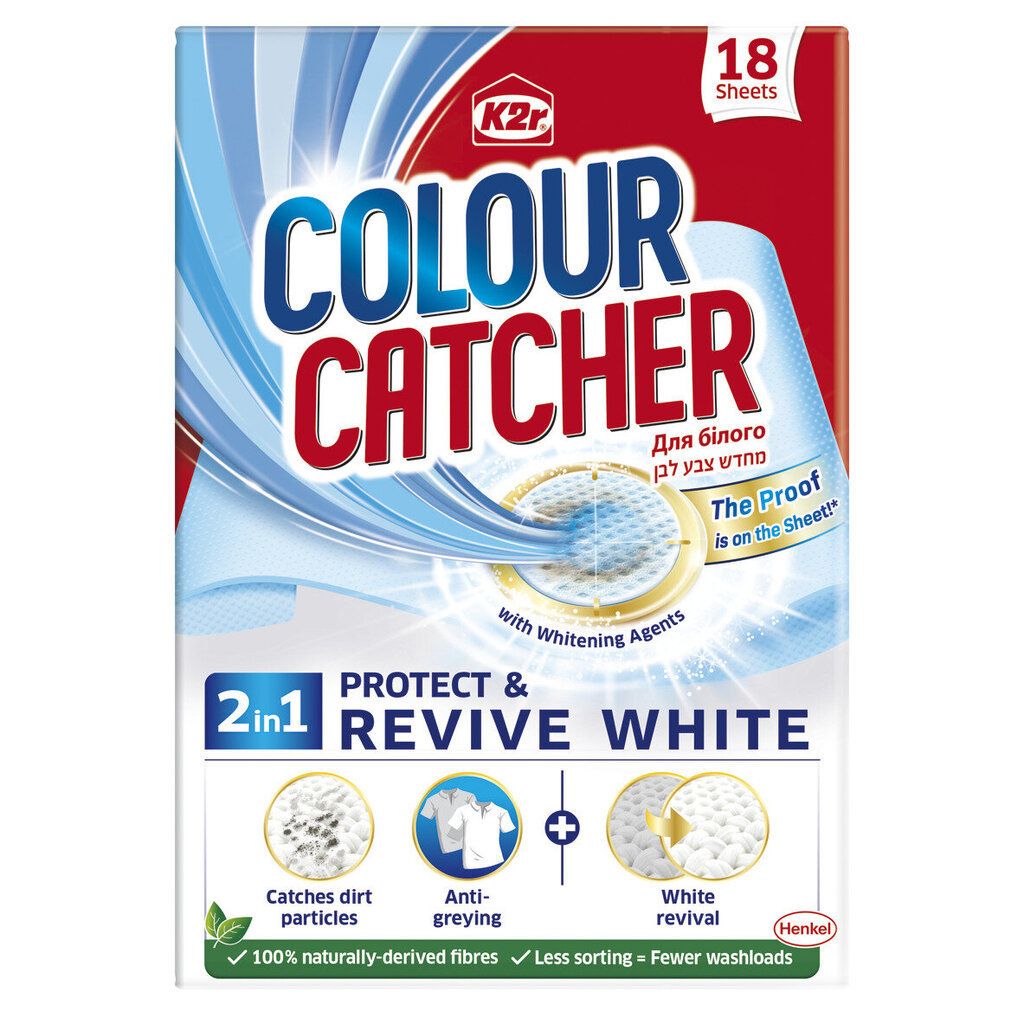 K2R Revive White Washers värvipüüdjalehed18tk, 3 pakendit цена и информация | Pesuvahendid | kaup24.ee