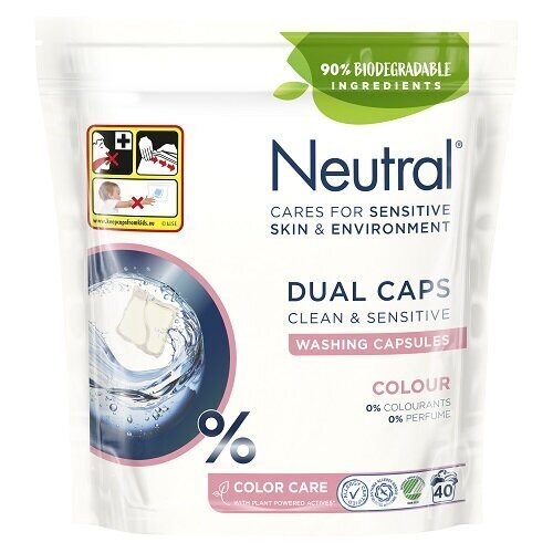 Neutral Duo Color pesukapslid, 4 x 4 pakendit hind ja info | Pesuvahendid | kaup24.ee
