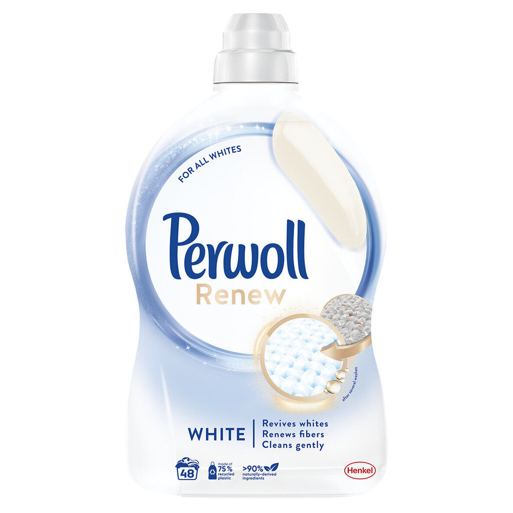 Perwoll Renew White vedel pesuvahend, 48 pesukorda, 3 pakendit hind ja info | Pesuvahendid | kaup24.ee