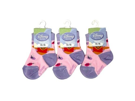 Laste sokid Disney baby, 3 paari hind ja info | Beebi sokid ja sukkpüksid | kaup24.ee