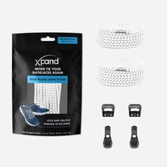Эластичные шнурки Xpand Quick-Release White цена и информация | Уход за одеждой и обувью | kaup24.ee