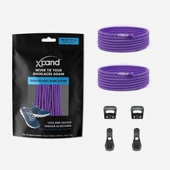 Elastsed paelad Xpand Quick-Release Purple Reflective цена и информация | Уход за одеждой и обувью | kaup24.ee