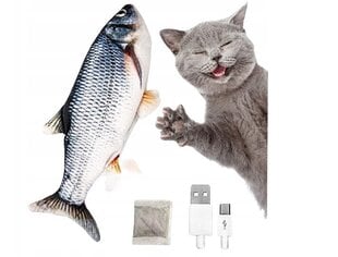Подвижная игрушка для кошек с аккумулятором - Рыбка цена и информация | Игрушки для кошек | kaup24.ee