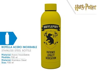 Harry Potter Hufflepuff roostevabast terasest pudel 700 ml hind ja info | Fännitooted mänguritele | kaup24.ee