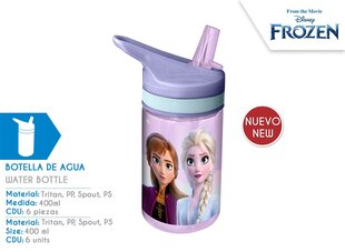 Pudel Frozen II, 400ml цена и информация | Фляги для воды | kaup24.ee