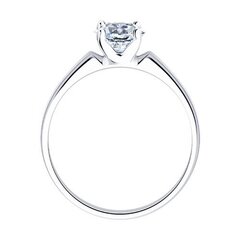 Серебряное кольцо, покрытие родием,  15.5,  925° цена и информация | Кольцо | kaup24.ee