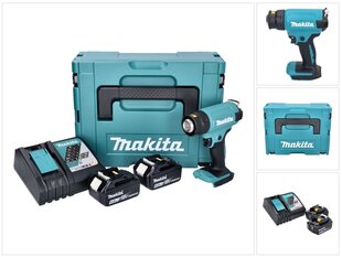 Аккумуляторный фен с горячим воздухом Makita DHG 180 RGJ цена и информация | Строительные фены | kaup24.ee